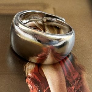 Anillo Milan Rodio Ajustable Colección Gold Addict