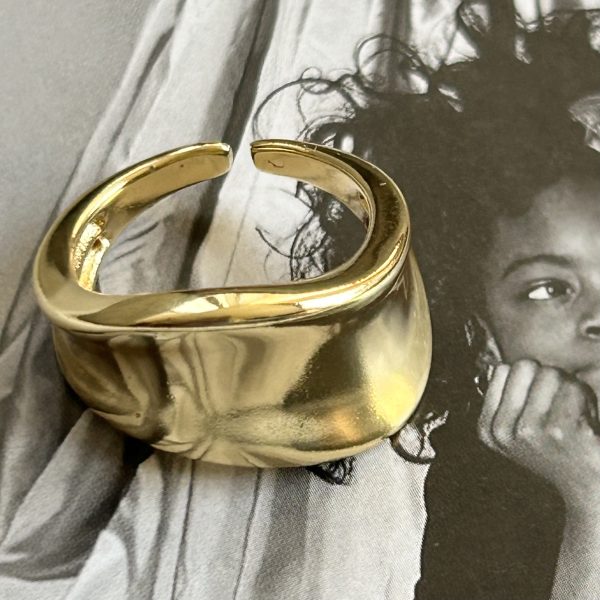 Anillo Amalia Gold Ajustable Colección Gold Addict