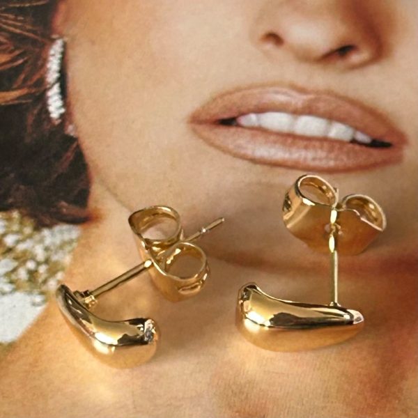 Aro Lágrima Petit 0.9 cm Gold Colección Gold Addict