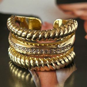 bc498dc5-6c19-4bdf-aa46-bc9b34a2a03a Anillo Ajustable Isadora Gold Colección Gold Addict