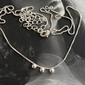 IMG_6775 Collar Ana María Silver 40cm + alargue Colección Brasil