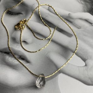 IMG_7023 Collar Cuarzo Cristal Gold 45cm Ajustable Colección Boutique