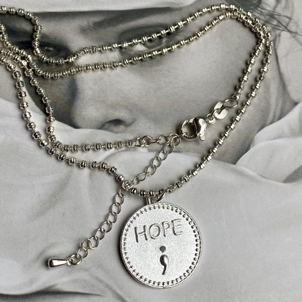 Collar Hope Silver 45cm + Alargue Colección Boutique