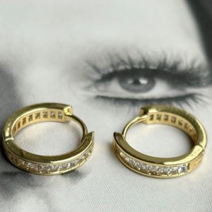 Aro Sparkle Eternity Gold 1.4 cm - Colección Gold Addict