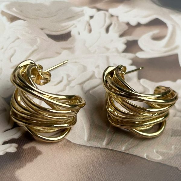 Aros Africa 2 cm Gold Colección Gold Addict