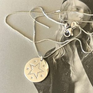 Collar Medallion Milano 45 cm Ajustable Silver Colección Boutique