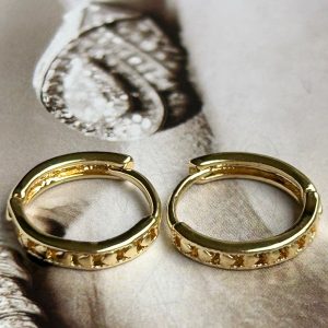 Aro Argollita Corazones Gold 1.5 cm Colección Gold Addict