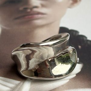 Anillo Tendenza Rodio Ajustable Colección Gold Addict