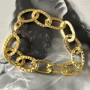 Pulsera Maxi Gold 2 cm Eslabón Colección Gold Addict