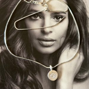 Collar Amuleto Flor Del Loto 45cm ajustable Silver Colección Gold Addict