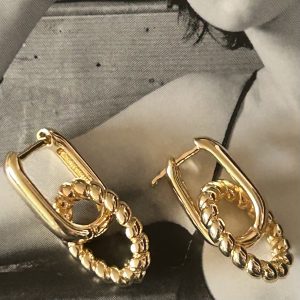 Aro Adela Gold 2.5 cm Colección Gold Addict