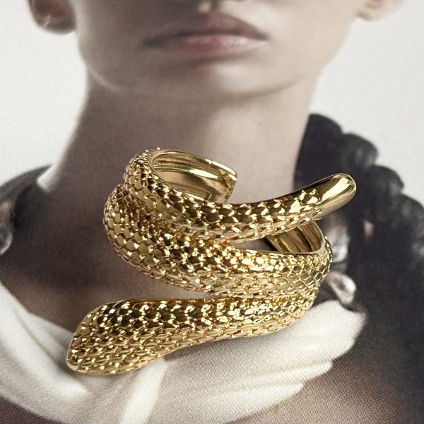 Anillo Serpiente Gold Ajustable Colección Gold Addict