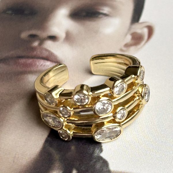 Anillo Roma Gold Ajustable Colección Gold Addict