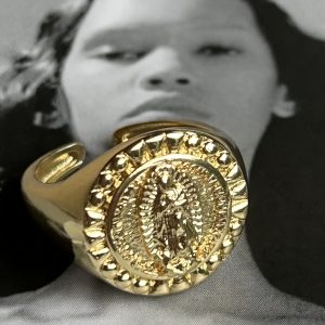 Anillo Virgencita Gold Ajustable Colección Gold Addict