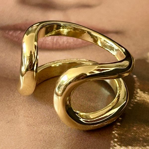Anillo Dominga Gold Ajustable Colección Gold Addict
