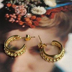 Aro Bali Gold 1.5 cm Colección Gold Addict