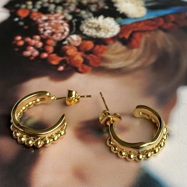 Aro Bali Gold 1.5 cm Colección Gold Addict