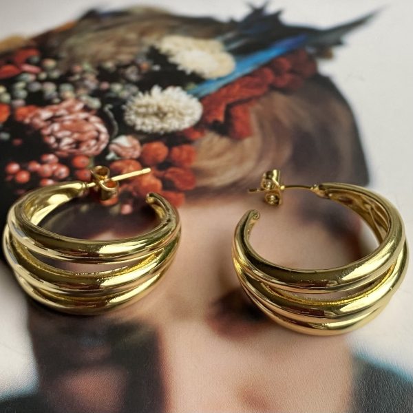 Aro Atacama 2.8 cm Gold Colección Gold Addict