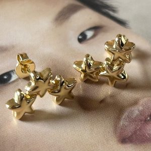 Aro Stella Gold 1.6 cm Colección Gold Addict