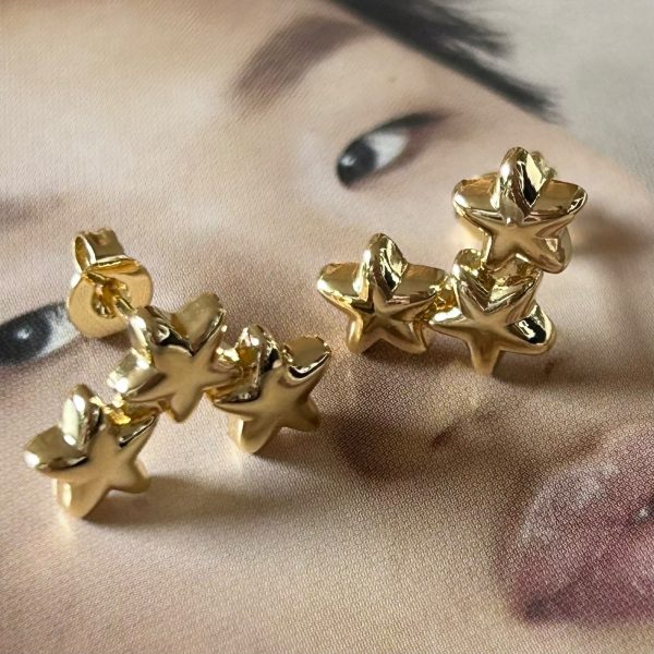 Aro Stella Gold 1.6 cm Colección Gold Addict