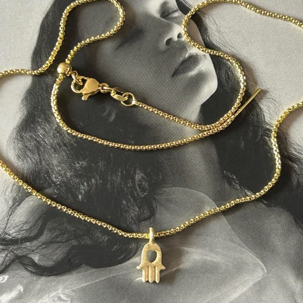 Collar Amuleto Manito Hamsa  45cm ajustable Gold Colección Gold Addict