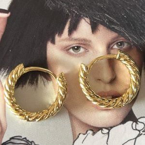 Aro Ana Charlotte Gold 1.5 cm Colección Gold Addict
