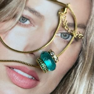 Collar Cristales Italia 45 cm + Alargue Gold Colección Gold Addict