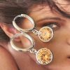 Aro Cristal Shine Silver 2.5 cm Colección Brasil