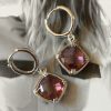 Aro Cristal Violeta Silver 3 cm Colección Brasil