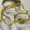 Collar Ajustable 45 cm Esmeralda Gold Colección Gold Addict