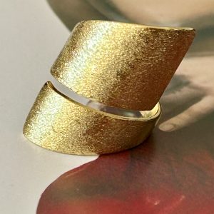 Anillo Milano Mate Gold Colección Gold Addict